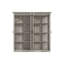 Vaisselier très large H 69,1 po x l 68,5 po avec 4 portes en verre trempé et éclairage DEL