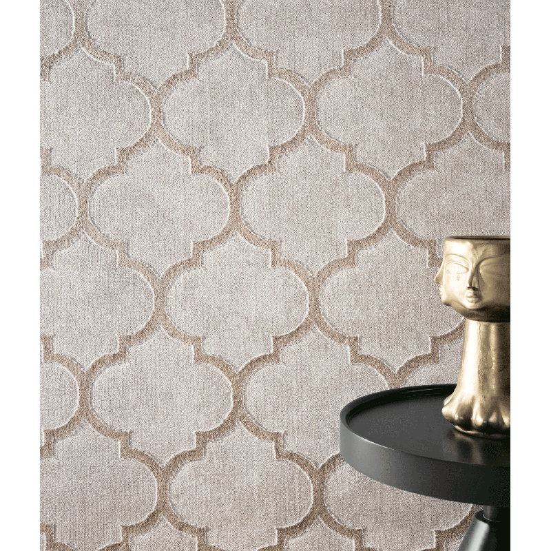 Jaquelin Machine Woven Beige Indoor Rug, Rectangle 200 x 290cm