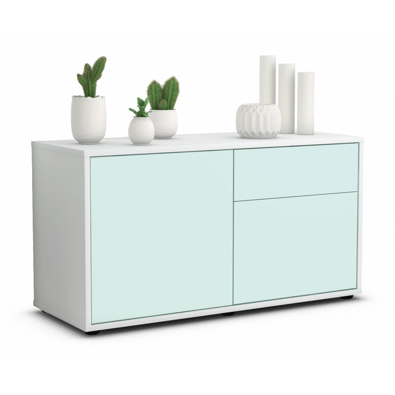 Montrose Sideboard, White/Light blue