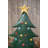  Set of 2 Hand-Hammered Metal Christmas Tree Yard Stakes – Outdoor Holiday Garden Decor, Distressed Green Finish
