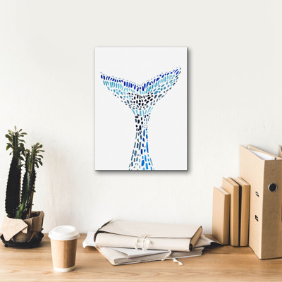  «Mosaic Tail 1» par Annie Warren, art mural sur toile, 12 po x 16 po
