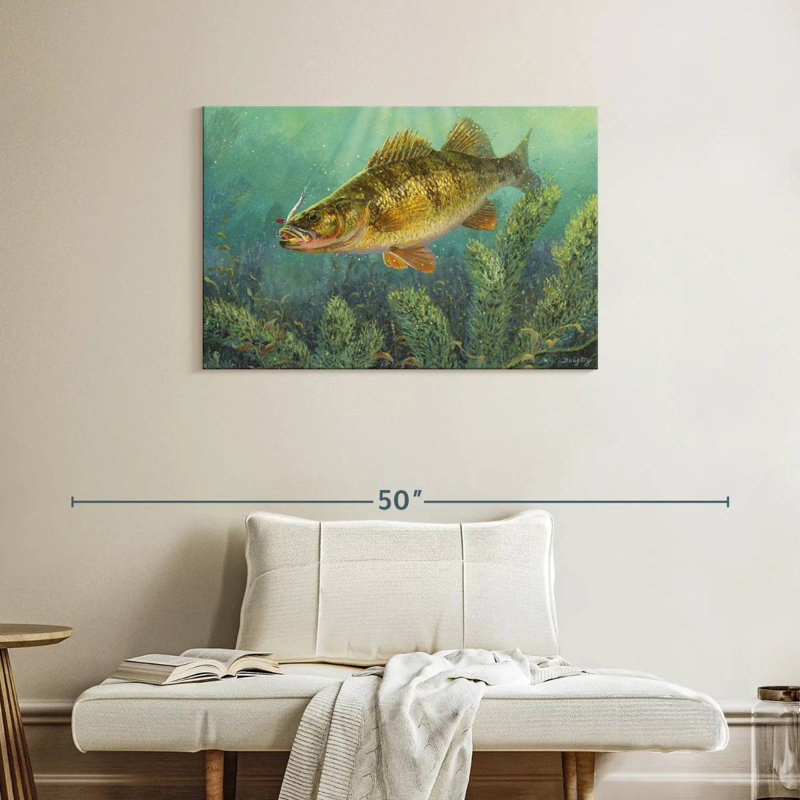 Brampt Perch Fish, 24" H x 36" W