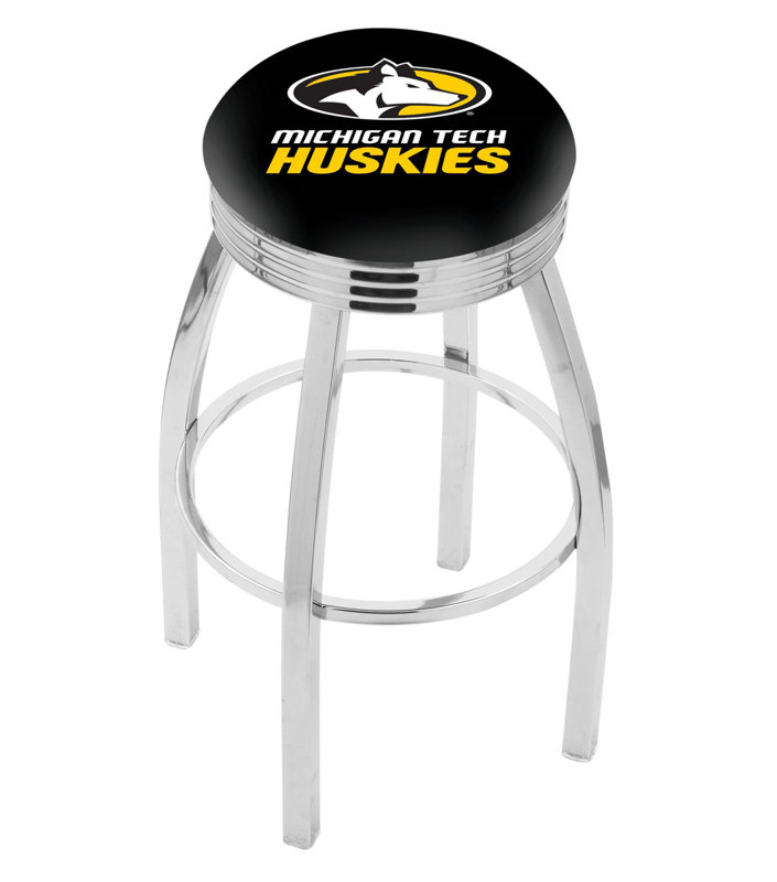 Tabouret de bar pivotant de 25 po NCAA, Michigan Tech