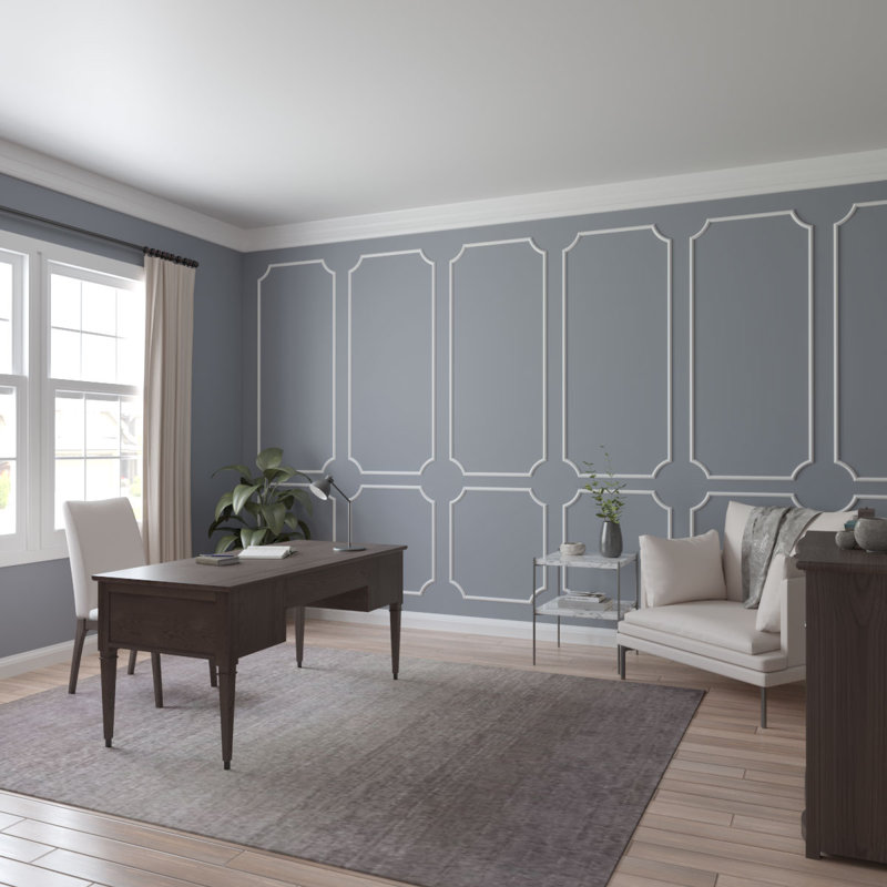 Classic Gray Polyurethane Panel Moulding 7/8"H x 1/2"P x 12"L