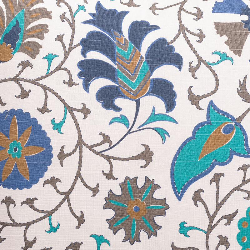 Calypso Square Pillow Cover & Insert, Blue, 22" H x 22" W