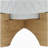 5" CHEVRON PLANTER W/ STAND, WHITE