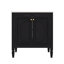 Meuble-lavabo de 60 po avec lavabo double, lavabos en céramique et portes à fermeture en douceur avec tablette-1231711059