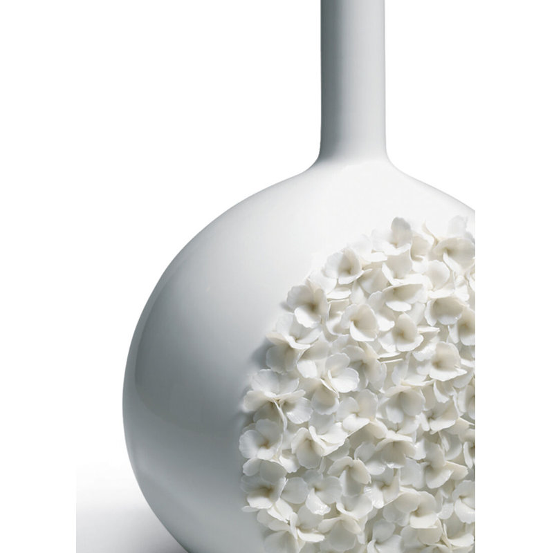White 15" Porcelain Table Vase