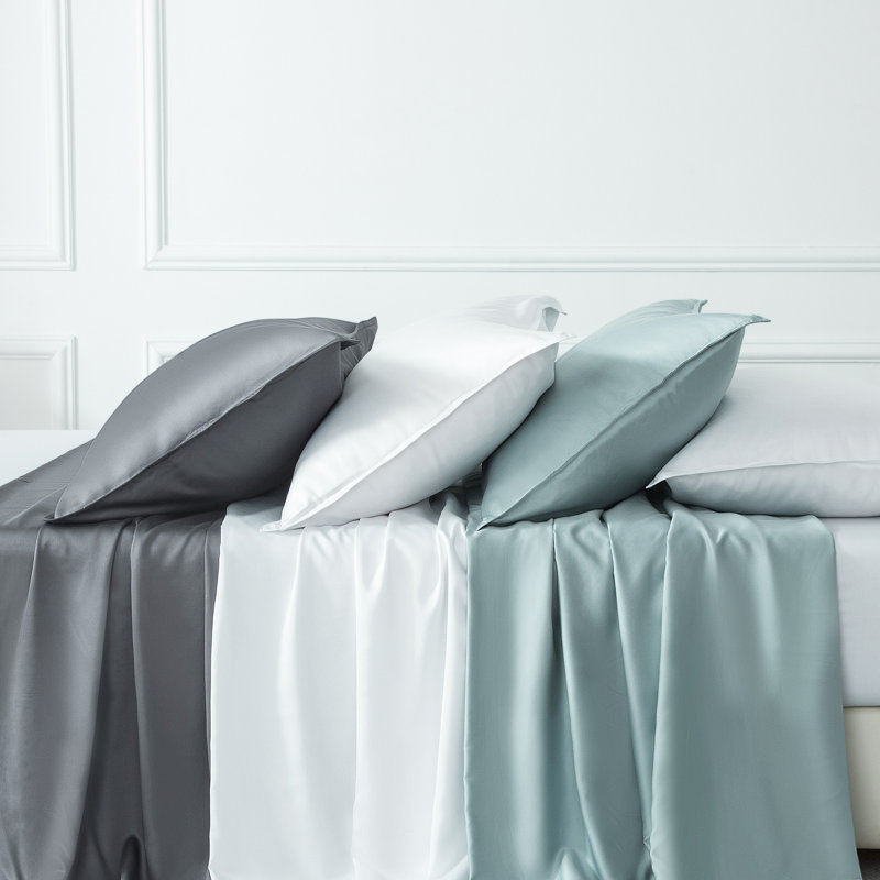 Luxury Bamboo Sheet Set 300 Thread Count, 100% Rayon Derived from Organically Grown Bamboo, Silky Breathable Bamboo Sheets