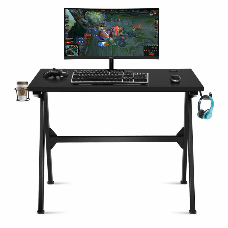 Momeyer Metal Base Computer Desk