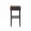 Ensemble de tabourets de bar en cuir retravaillé de 30 pouces, durable et peu encombrant pour les cuisines et les bars modernes