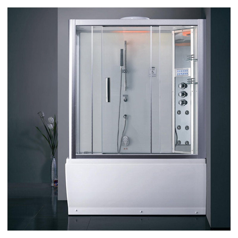 Douche à vapeur 59" x 87,4" platinum, Côté droit