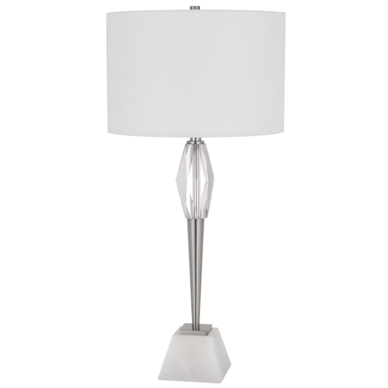 Lampe de table en métal / marbre