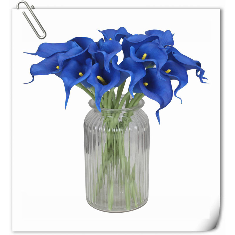 20 pièces de fleurs de lys Calla, Bleu foncé