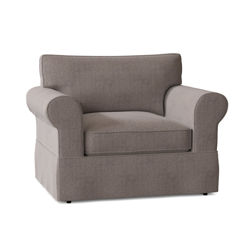 Fauteuil à housse large Kingsbridge, Gravel Macarena