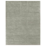 Pavo Tencel Chevron Area Rug in Light Silver