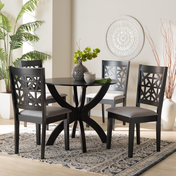 Red Barrel Studio® Strassen 5 - Piece Pedestal Dining Set | Wayfair