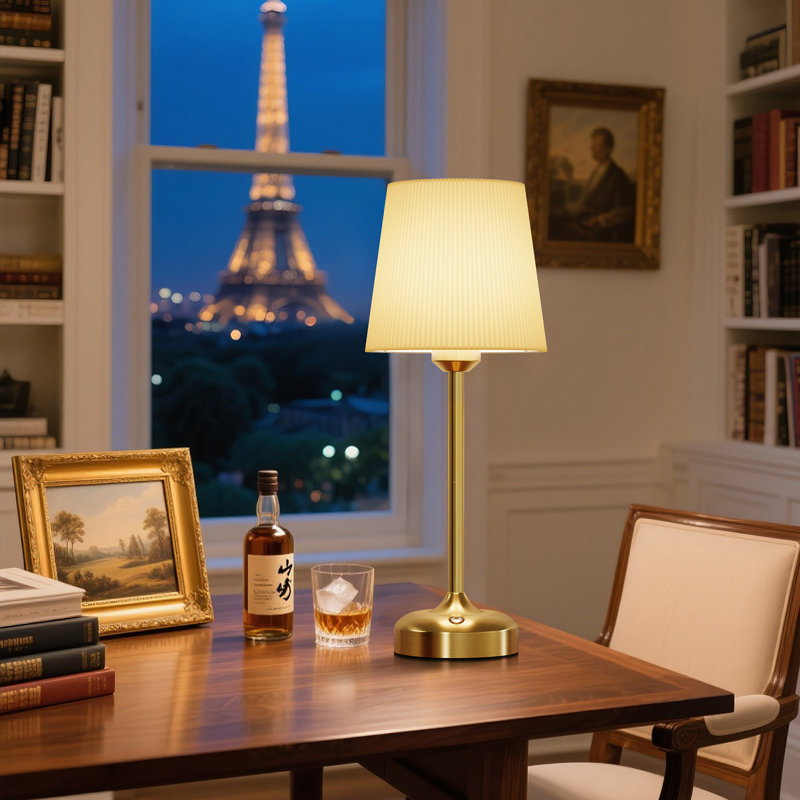 Lampe de table sans fil, petite lampe de table 5000mah Touch sans fil avec table de chevet avec charge USB