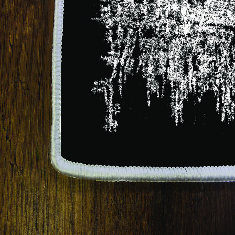 Tapis de couloir élégant (3,3 x 6,6 pi), 100% polyester, hauteur de poils de 0,3 po | Pois antibactérien et antidérapant en feutre de PVC | Lavable à la machine, impression numérique 3D, durable et facile à nettoyer | Parfait pour les vestibules et les espaces de vie