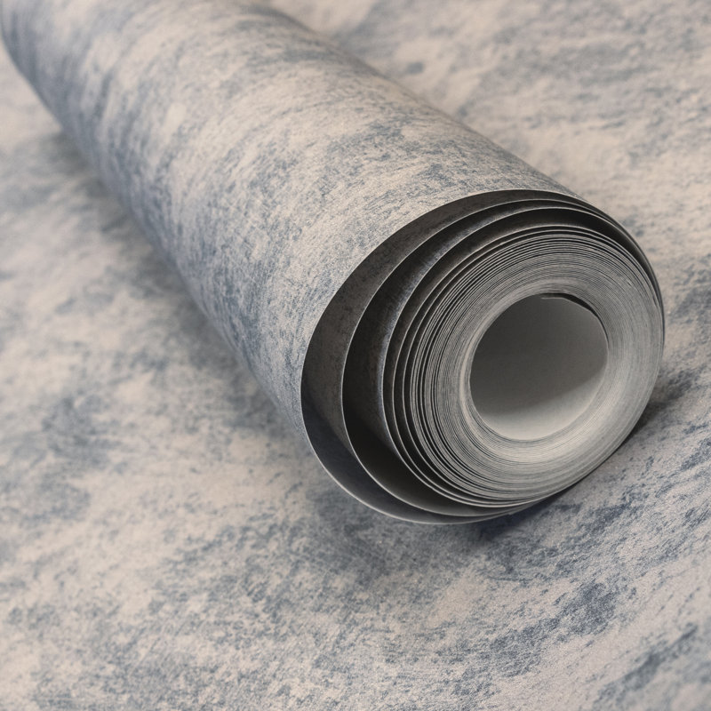 Julie Feels Home Glitter/Shimmer Plain Texture Wallpaper Roll, Ash
