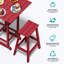Tabouret de bar en PEHD aspect bois-1201081001