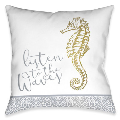 Coussin extérieur Azure Coastal Waves