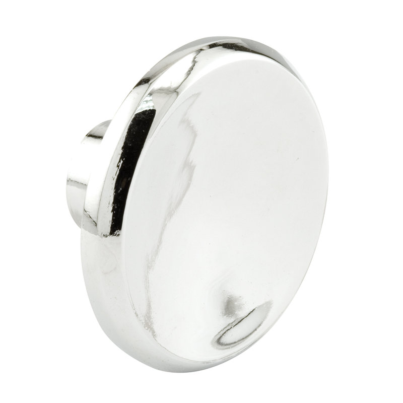 Boutons d'armoire ronds Prime-Line, diamètre de 1-1 / 2 po, construction moulée sous pression, chrome