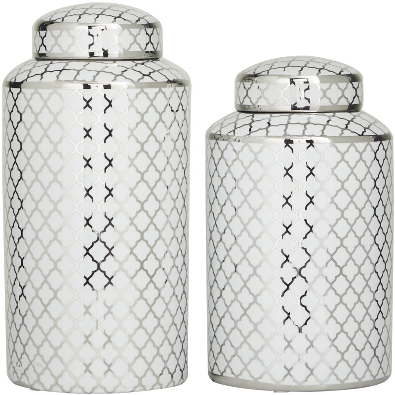 Pots décoratifs modernes en céramique, Argent