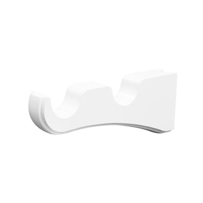Epperly 2-Pack Wood Double Curtain Rod Bracket ( 1-3/8 in.)