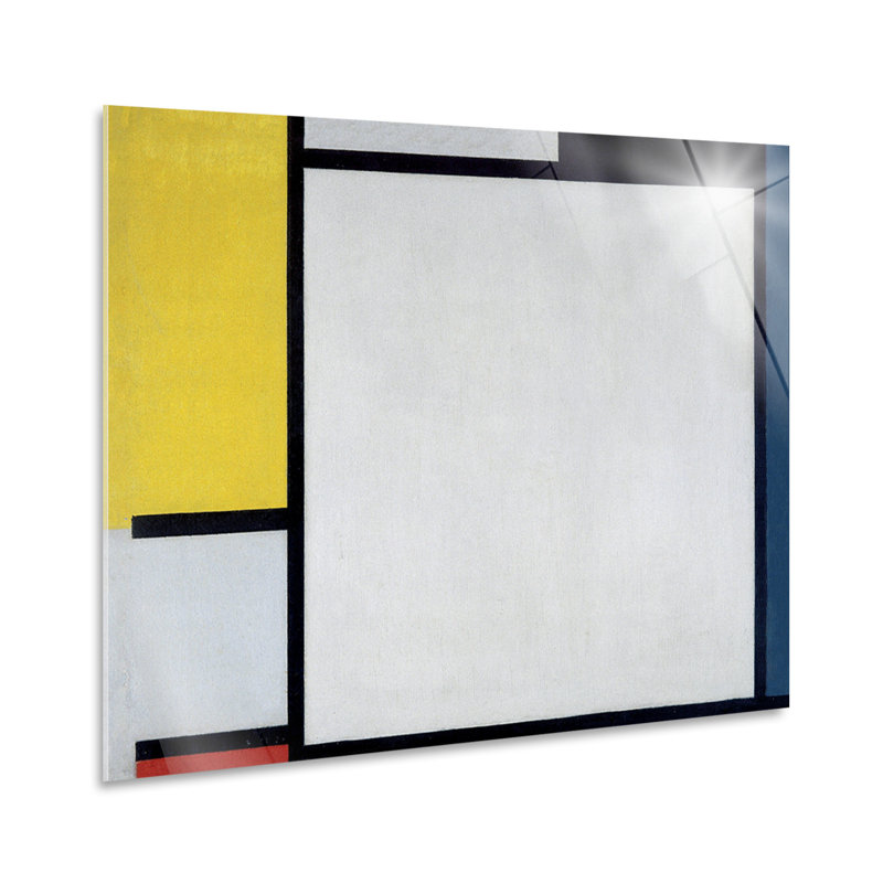 Composition No. 13 In Red Yellow And Blue by Piet Mondrian - No Frame Print, Plastic/Acrylic, 70cm H x 100cm W