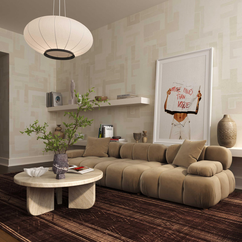 Canapé modulaire Solace, Blanc cassé