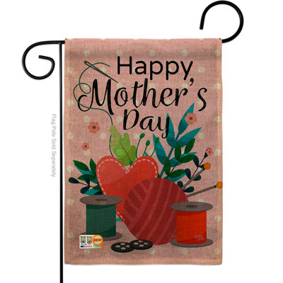Drapeau de jardin 18,5 x 13 po Toile de jute 18,5 x 13 po