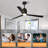 60 Inch Black Ceiling Fan With Light