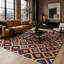 Oriental Cotton and Chenille Flatweave Area Rug-1351108873