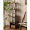 Rotating solid wood bookcase
