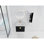 Armoire de salle de bain moderne avec lavabo en céramique et tiroir latéral - châtaignier noir, grande capacité de rangement de 24 po, espace de rangement disponible