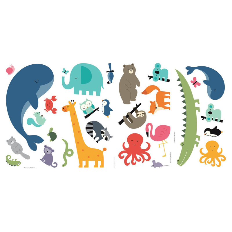 Animals Non-Wall Damaging Wall Decal