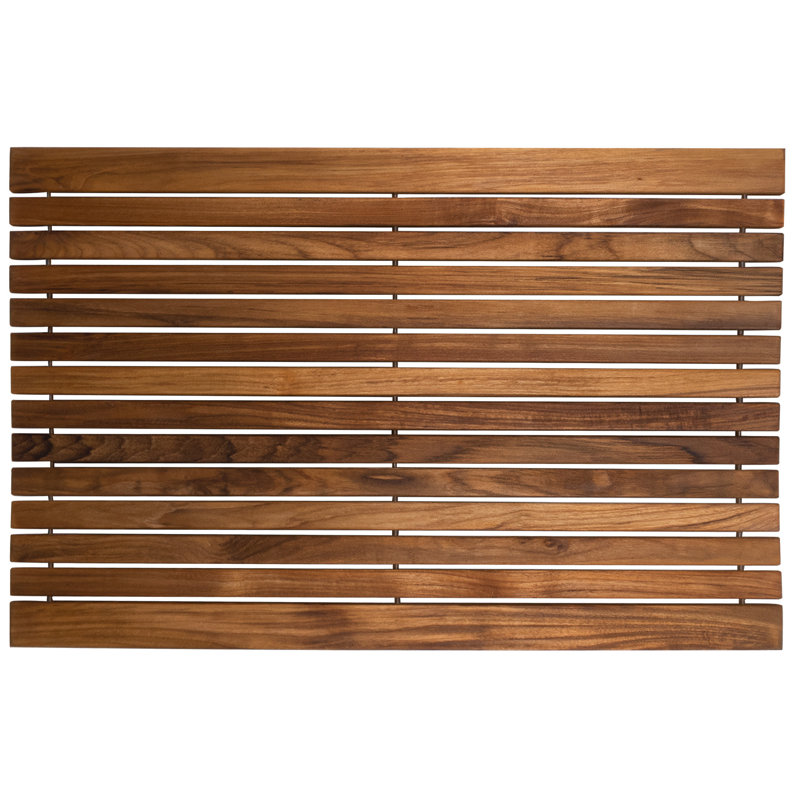 Wood Non-Slip Bath Rug