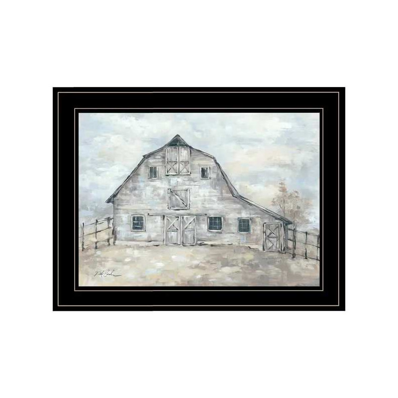 «Rustic Beauty» par Debi Coules, reproduction encadrée prête à accrocher, cadre noir