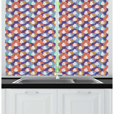 Ruffled Kitchen Curtain