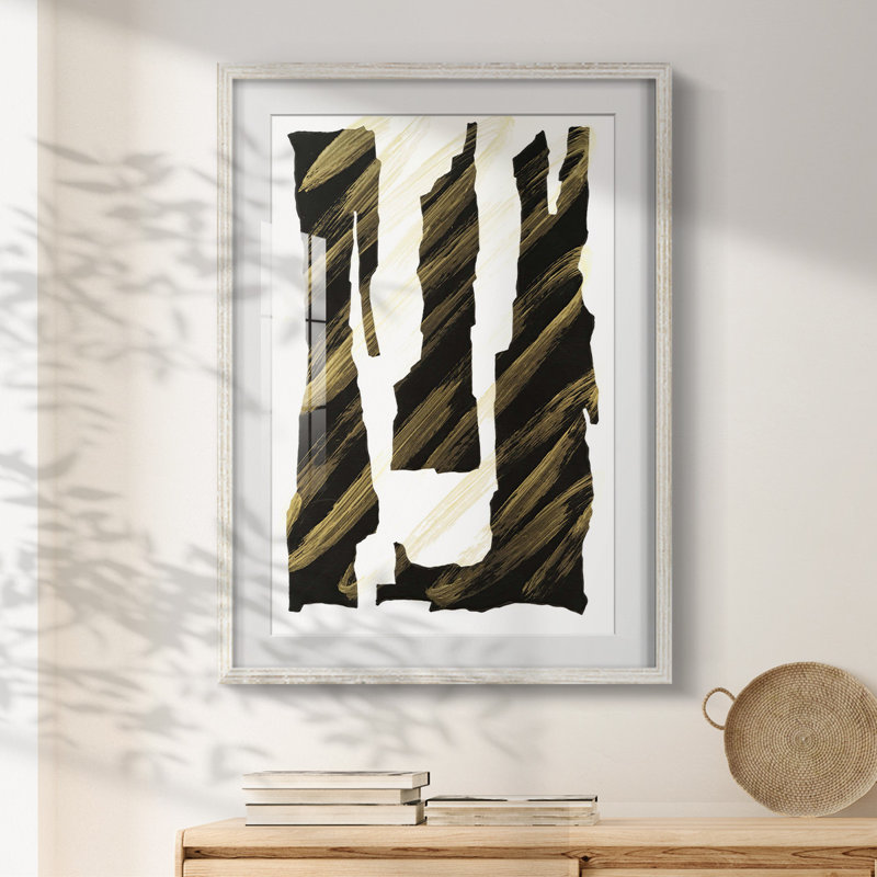 Obélisques onyx I - impression encadrée, H 28,5 po x l 20,5 po, Blanc