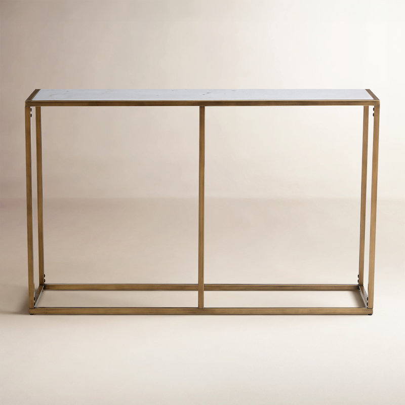 Wells 48.0'' Marble Top Console Table