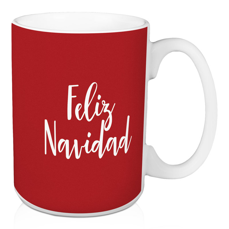 Grande tasse à café feliz navidad Hankerson, Rouge
