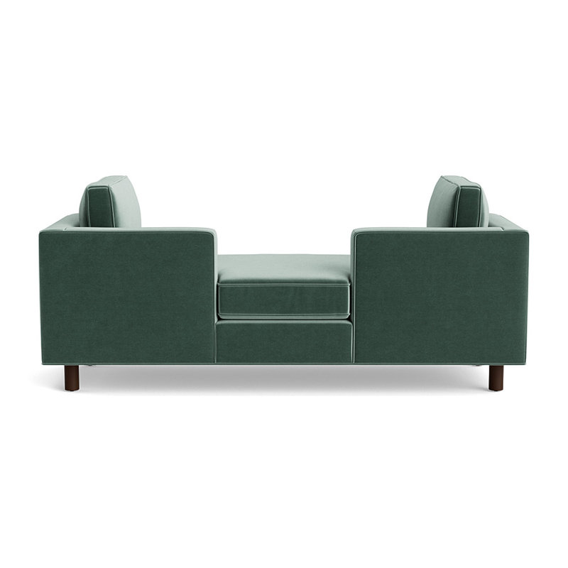 Salon de chasse au fini bois, Performance Velvet - Jade, Sienna