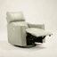 Fauteuil inclinable électrique moderne Inniss en cuir véritable de 80,5 cm de large avec fonction pivotante et planante et port USB-1836964291