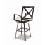 Tabouret de comptoir pivotant avec coussin Mulcahey-895548434-881275179