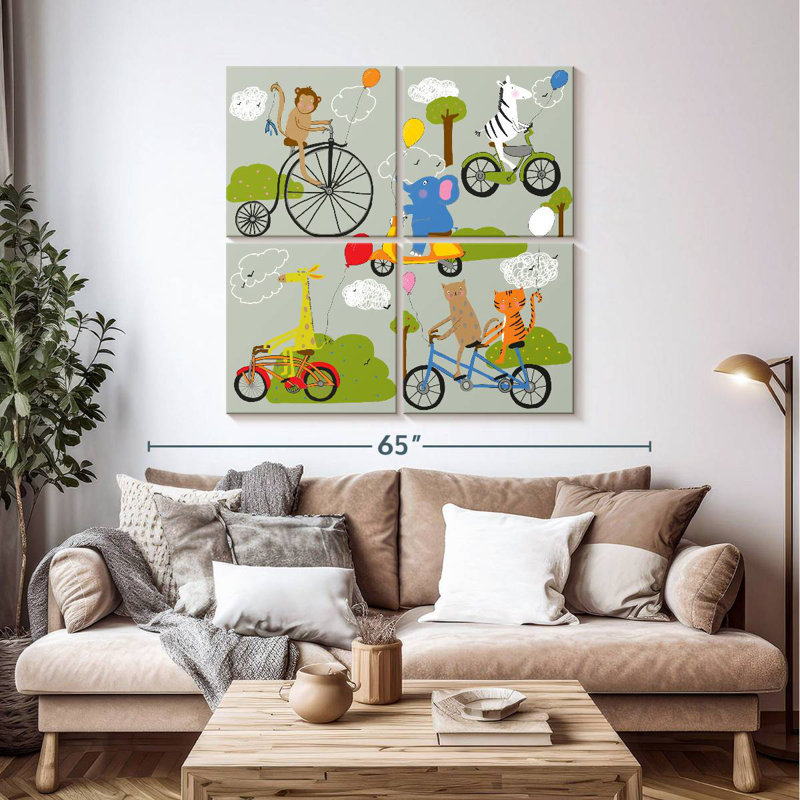 Ashelle Zoo On Wheels, 45" H x 45" W