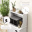 Armoire de salle à manger blanche - avec comptoir ouvert pour le rangement des présentoirs avec tiroir et tablette réglable