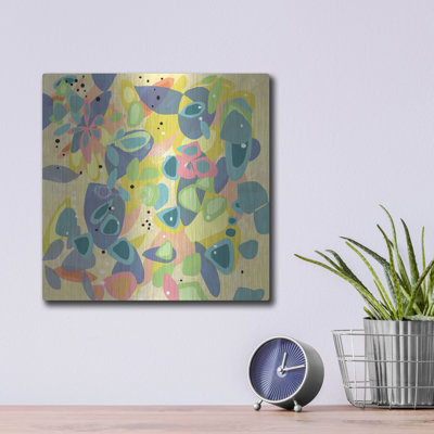 Winston Porter «Falling On Water 1» par Jan Weiss, art mural en métal