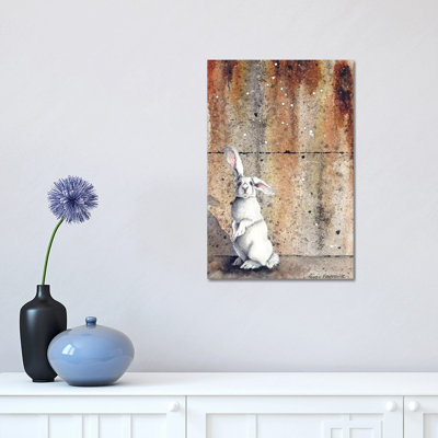 Concrete Bunny by Maggie Vandewalle - Wrapped Canvas Print
